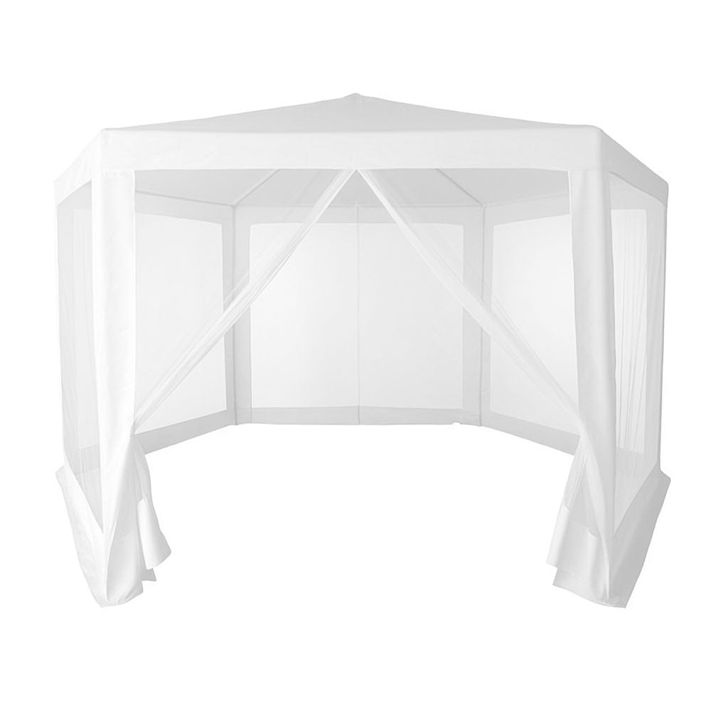 Garden Trade Pavilion Tent 2x2x2 m with Mosquito Net White MultiGarden