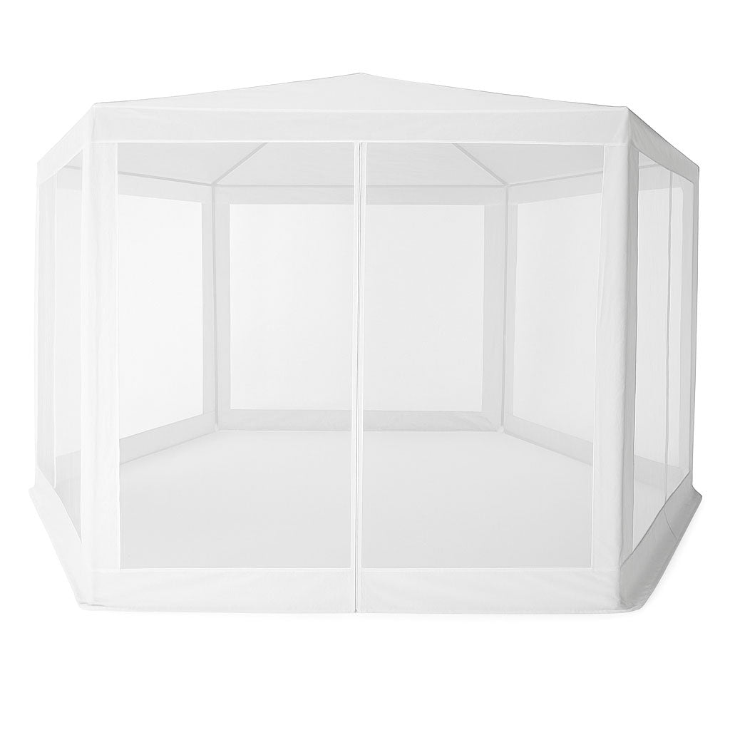 Garden Trade Pavilion Tent 2x2x2 m with Mosquito Net White MultiGarden