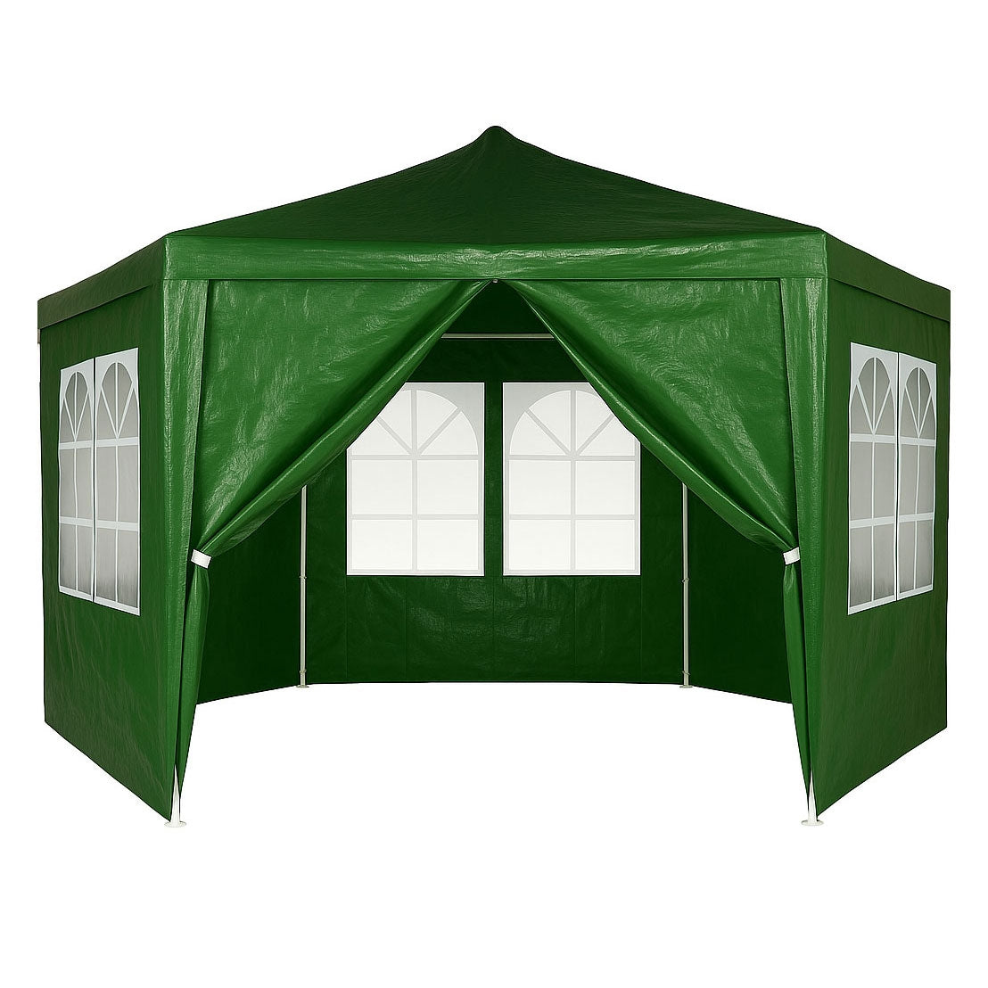 Garden Trade Pavilion Tent 2x2x2 m with Windows Green MultiGarden