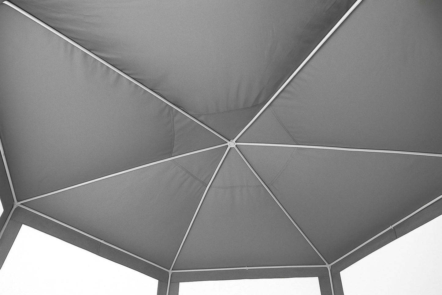 Garden Trade Pavilion Tent 2x2x2 m with Windows Grey MultiGarden