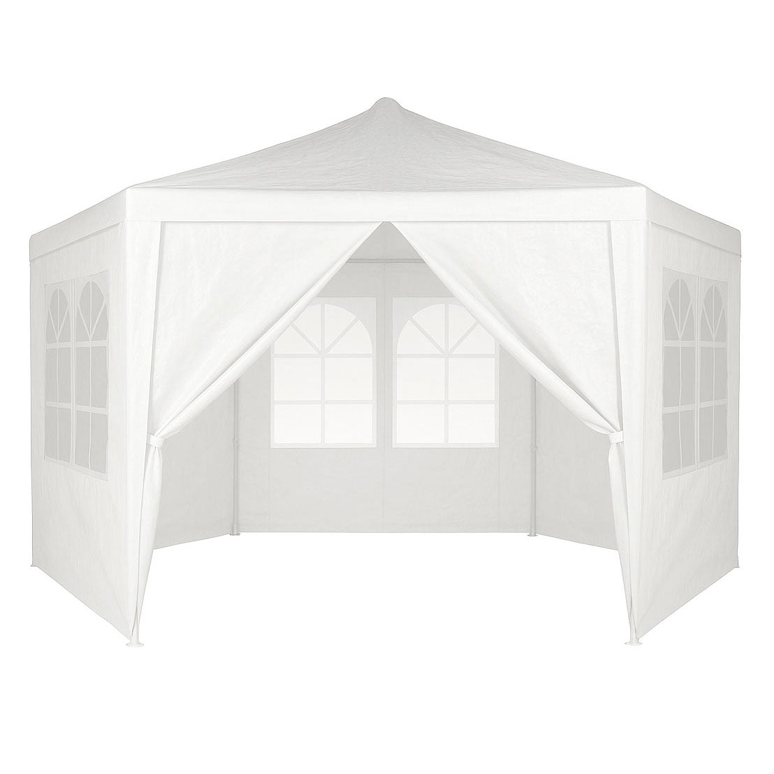 Garden Trade Pavilion Tent 2x2x2 m with Windows White MultiGarden