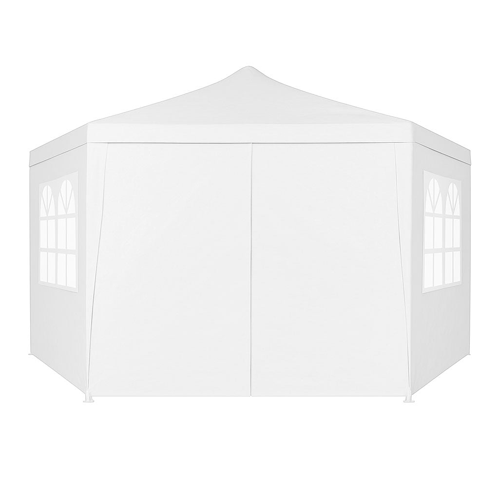 Garden Trade Pavilion Tent 2x2x2 m with Windows White MultiGarden