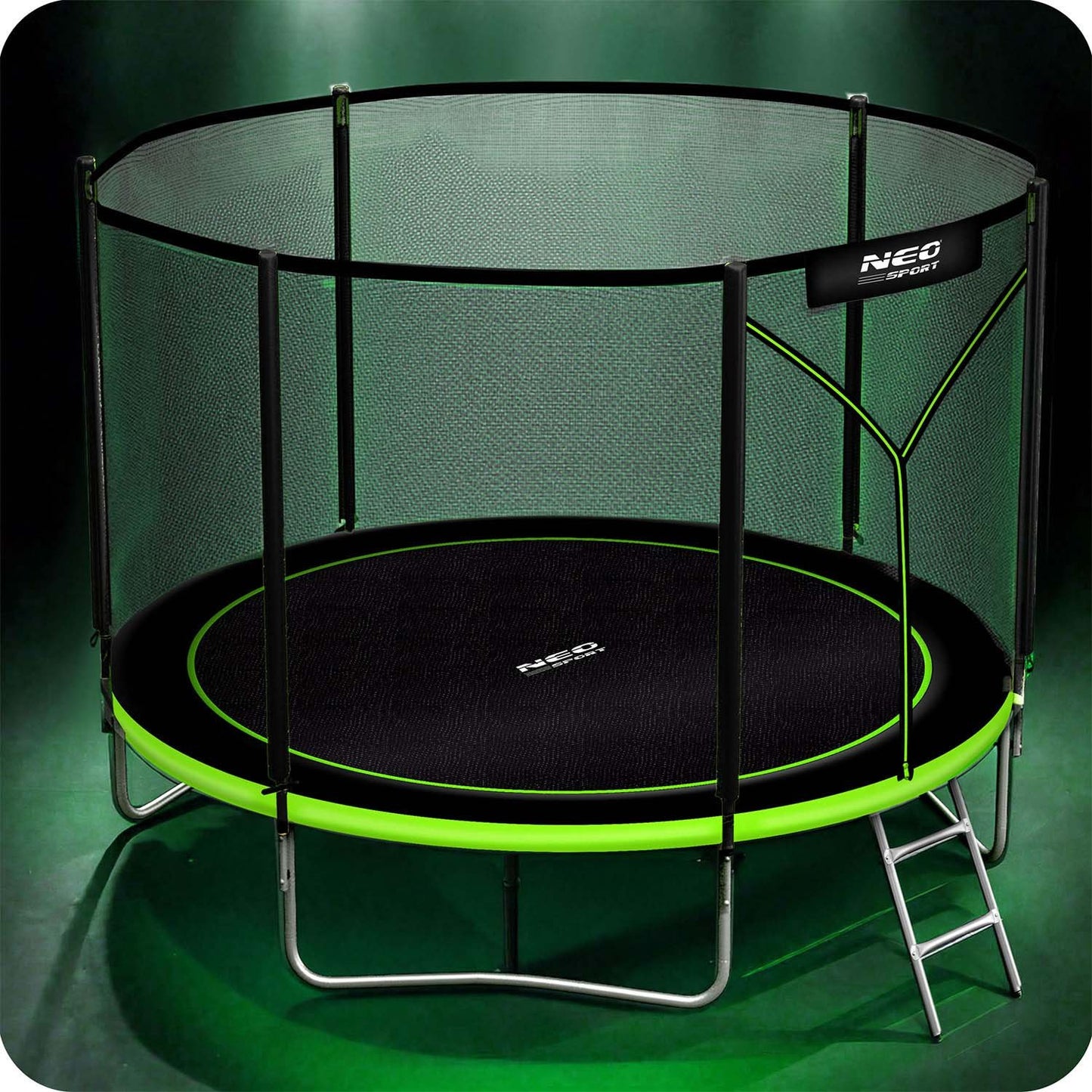 Garden Trampoline 8ft/252cm with Outdoor Net and Ladder Neo-Sport