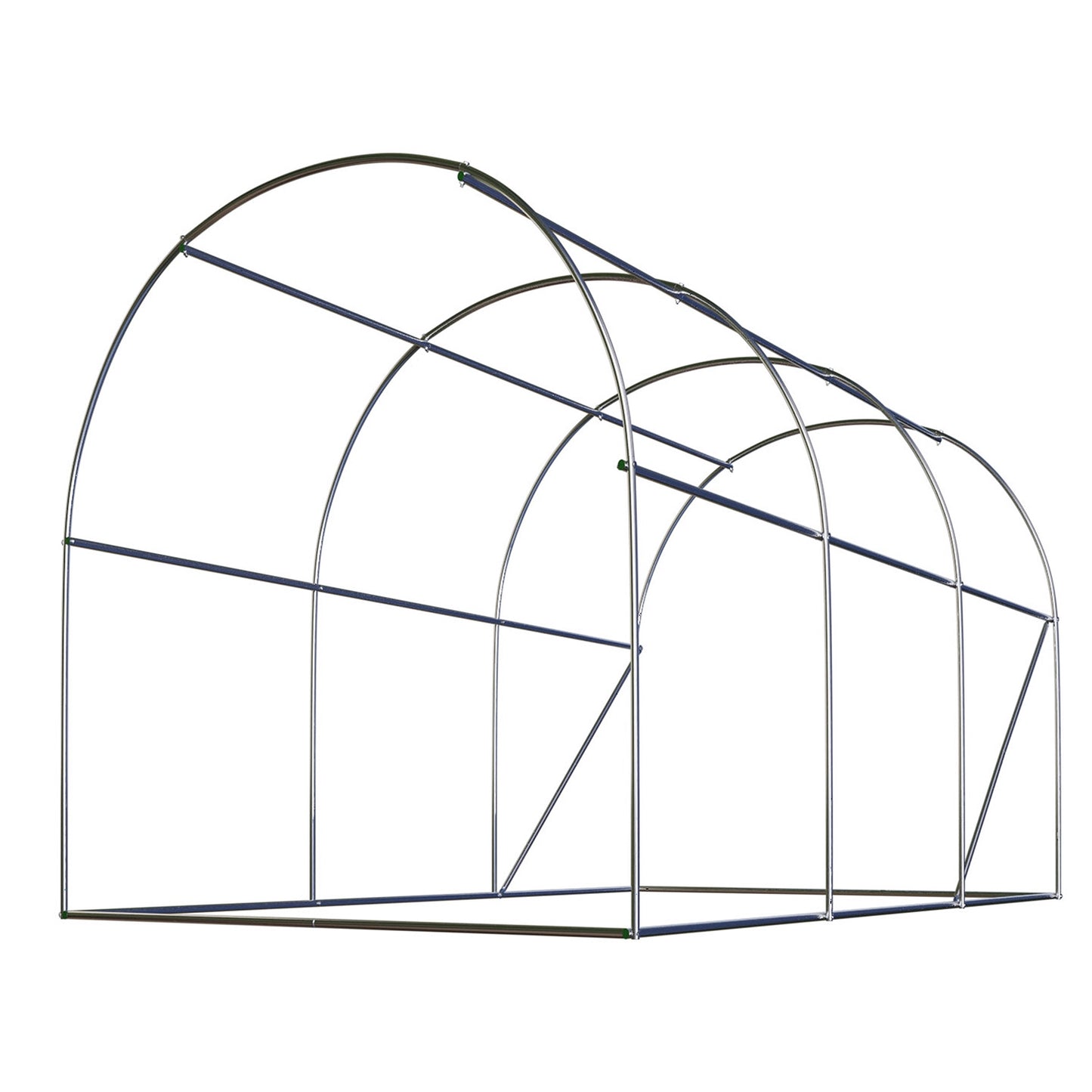 Garden Tunnel Greenhouse 3x2m, Steel Frame, 6 Windows