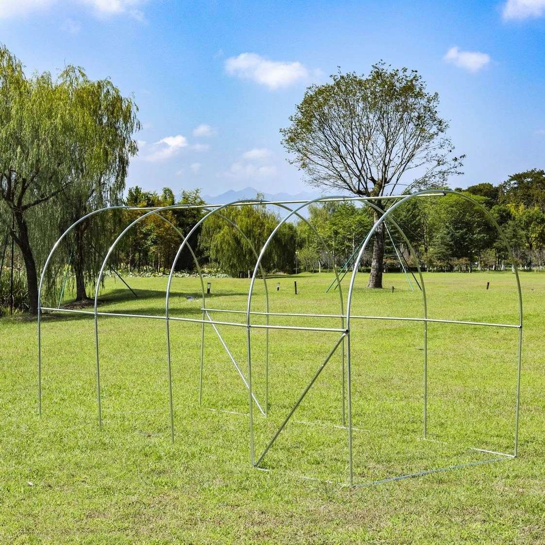 Garden Tunnel Greenhouse 8m² Metal Frame UV Film