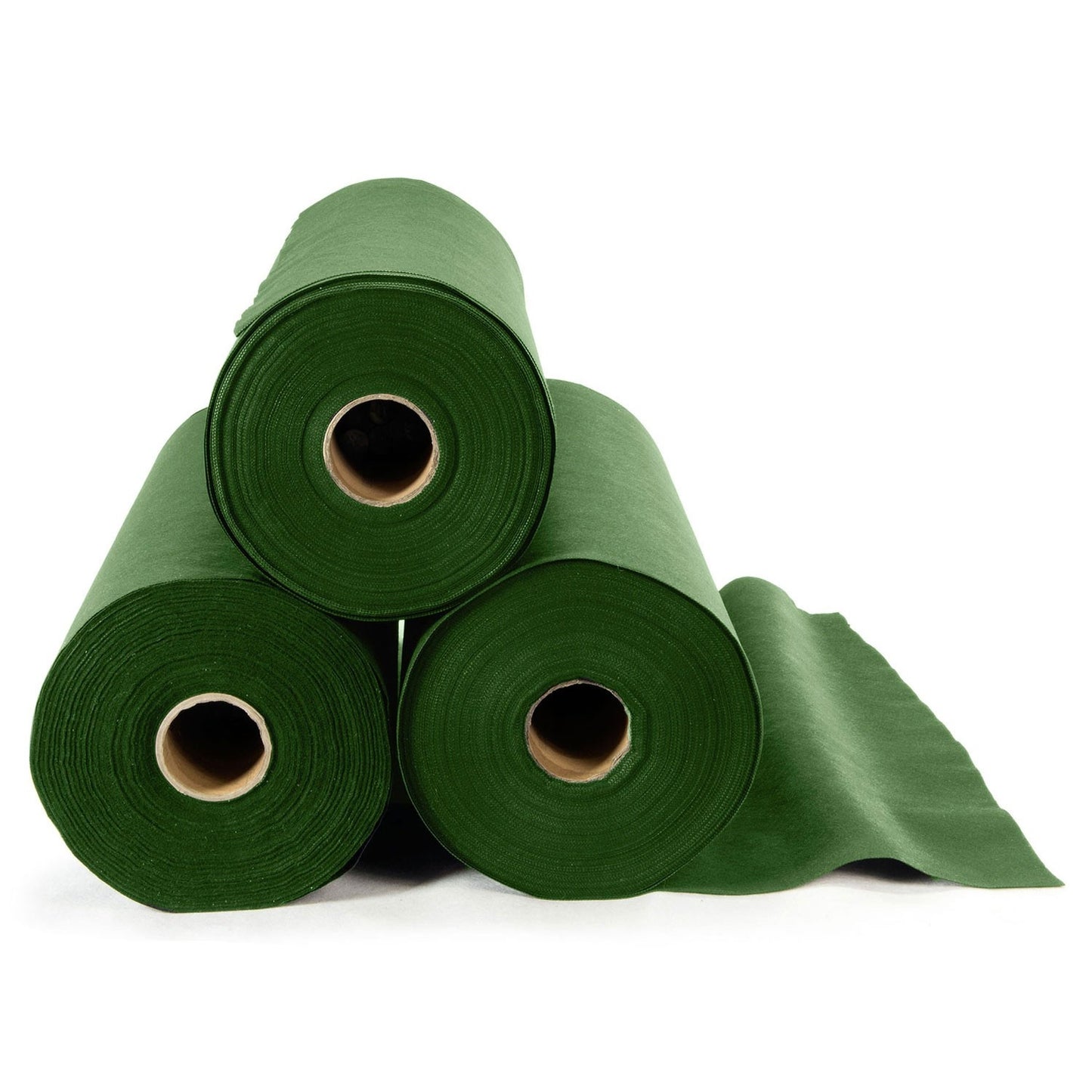 Garden agrotextile 1.6 m x 50 m + 100 Plonos pins - green