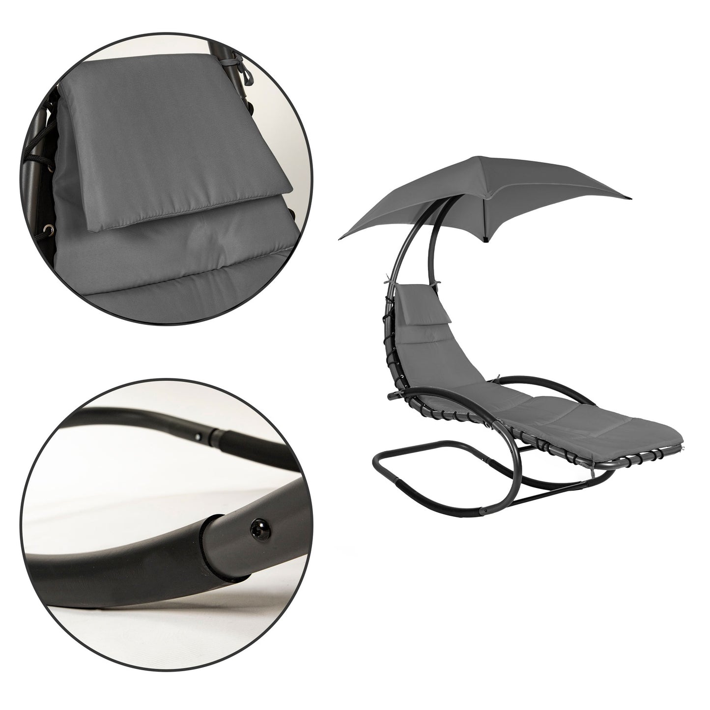 Garden armchair, deckchair, garden rocking lounger, hammock