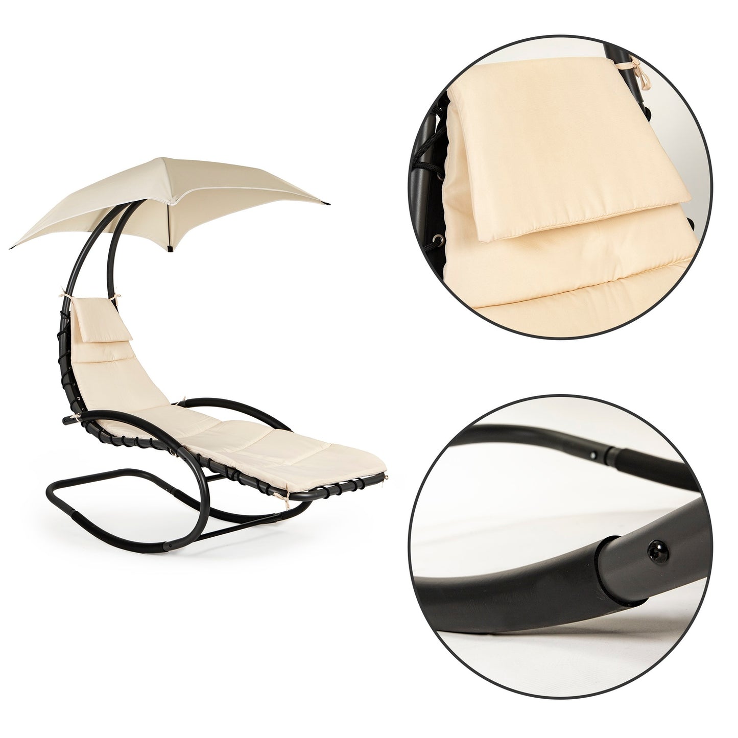 Garden armchair, deckchair, garden rocking lounger, hammock