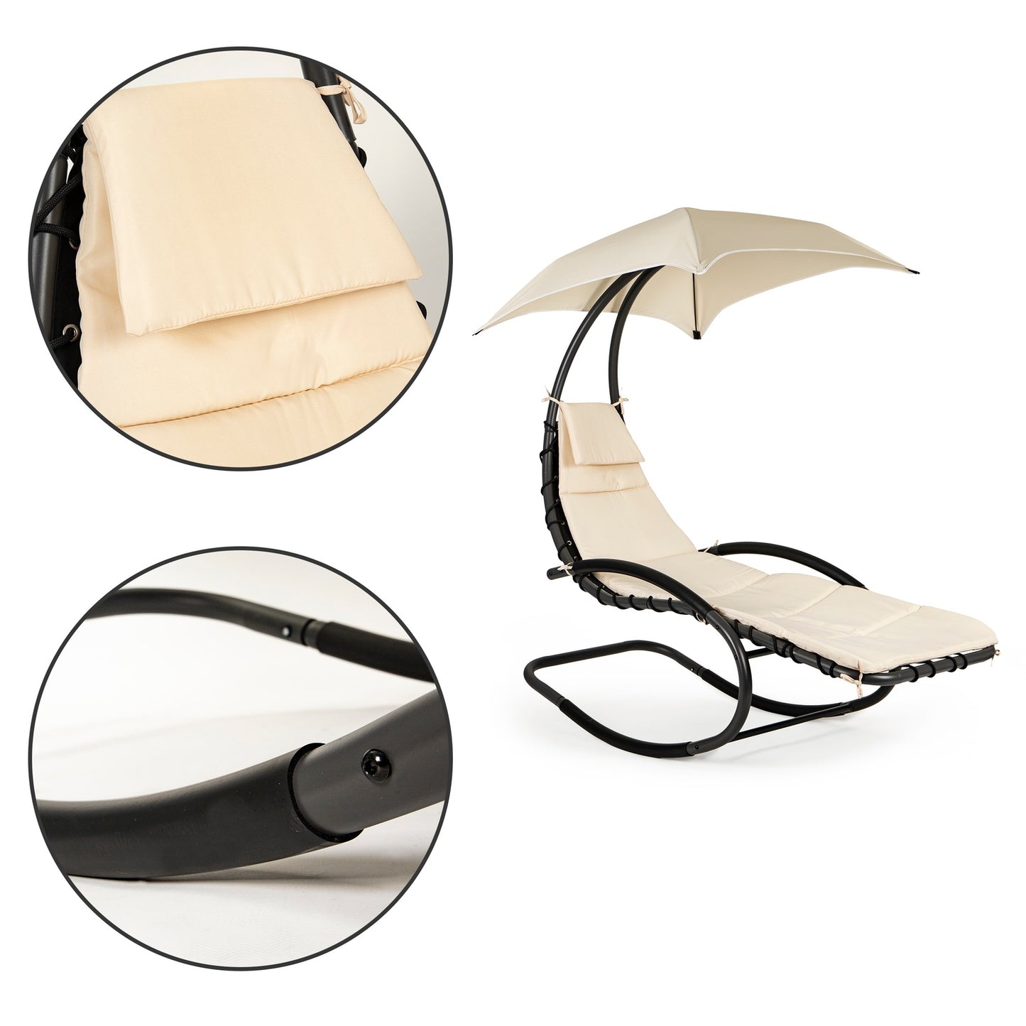 Garden armchair, deckchair, garden rocking lounger, hammock