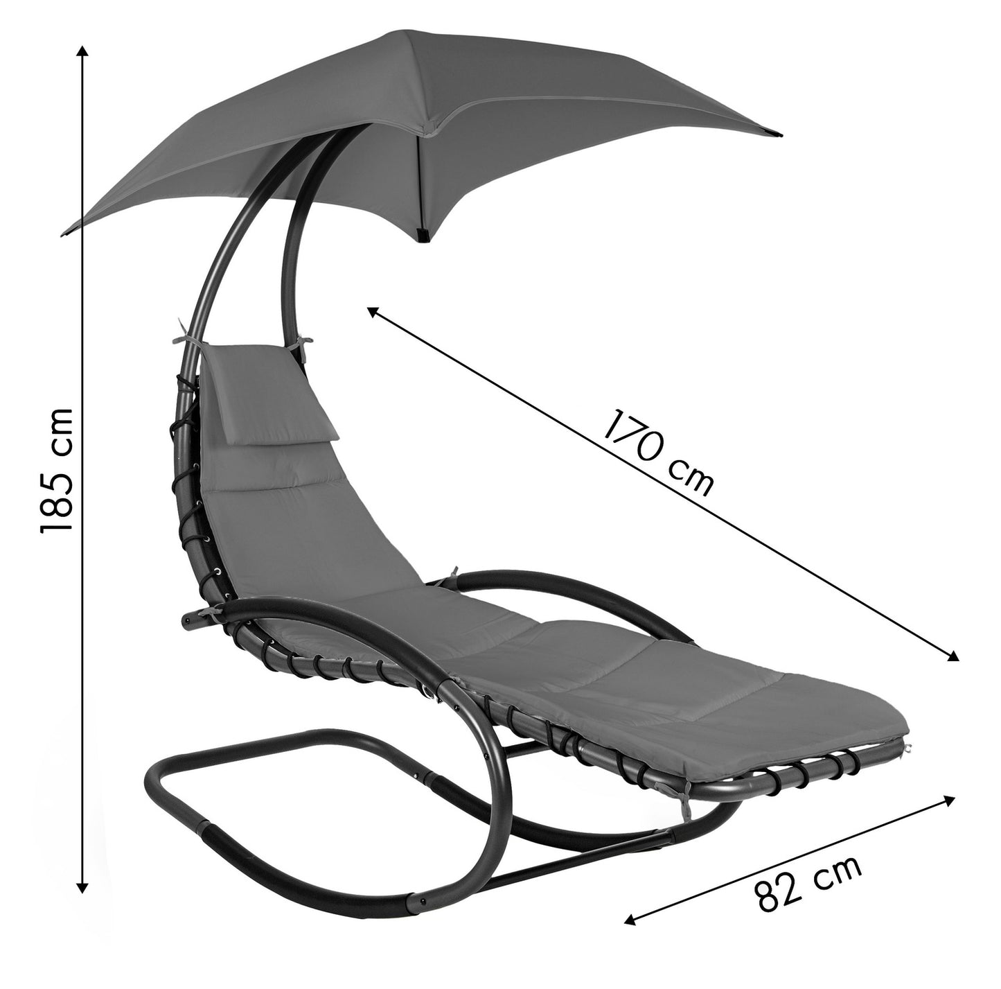 Garden armchair, deckchair, garden rocking lounger, hammock