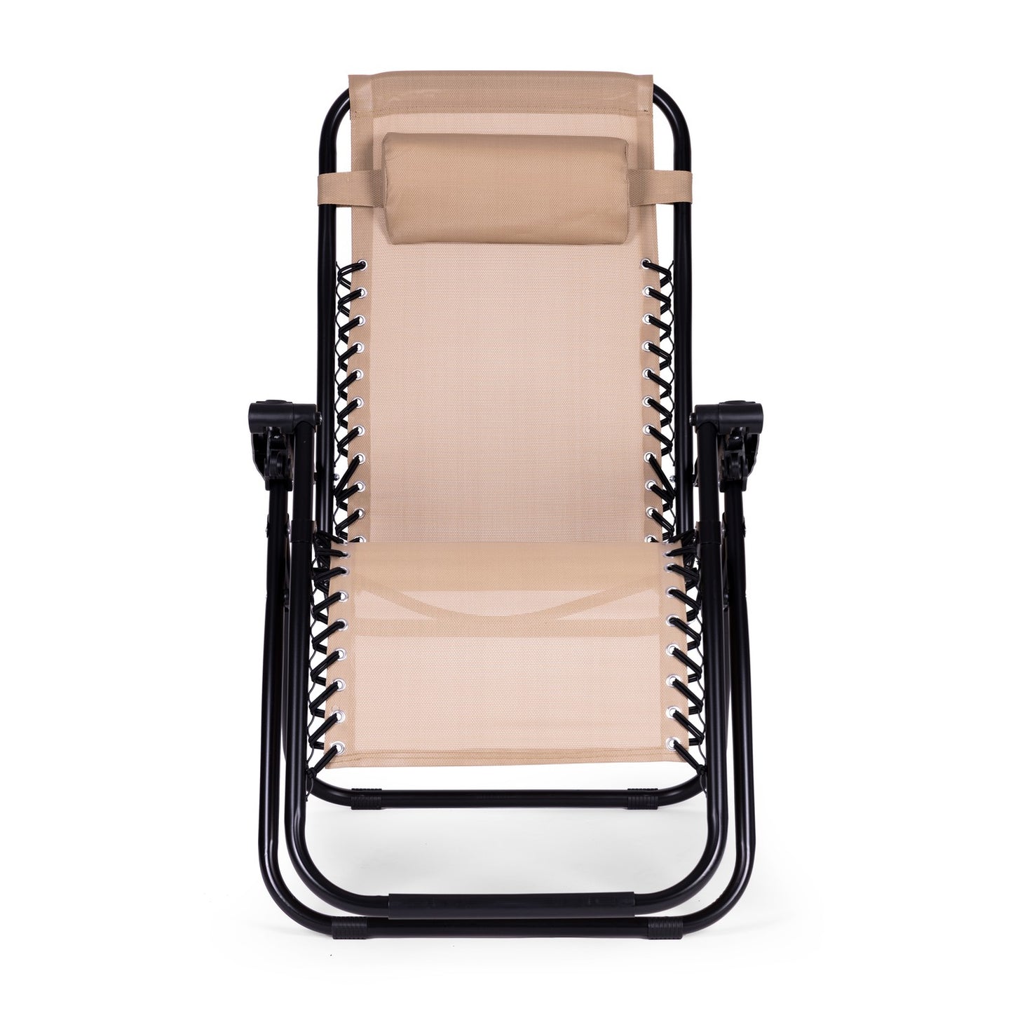 Garden armchair with adjustable backrest - beige ZERO GRAVITY ModernHome