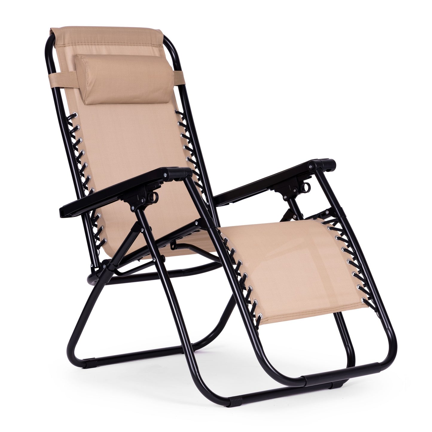 Garden armchair with adjustable backrest - beige ZERO GRAVITY ModernHome