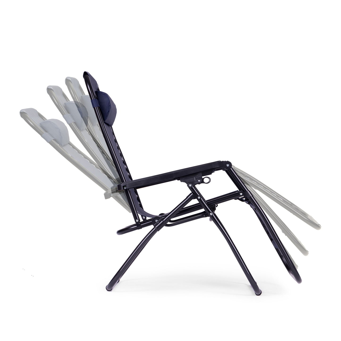 Garden armchair with adjustable backrest - dark blue ZERO GRAVITY ModernHome