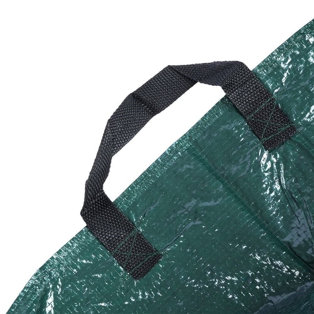 Garden bag for leaves and grass with comfortable handles