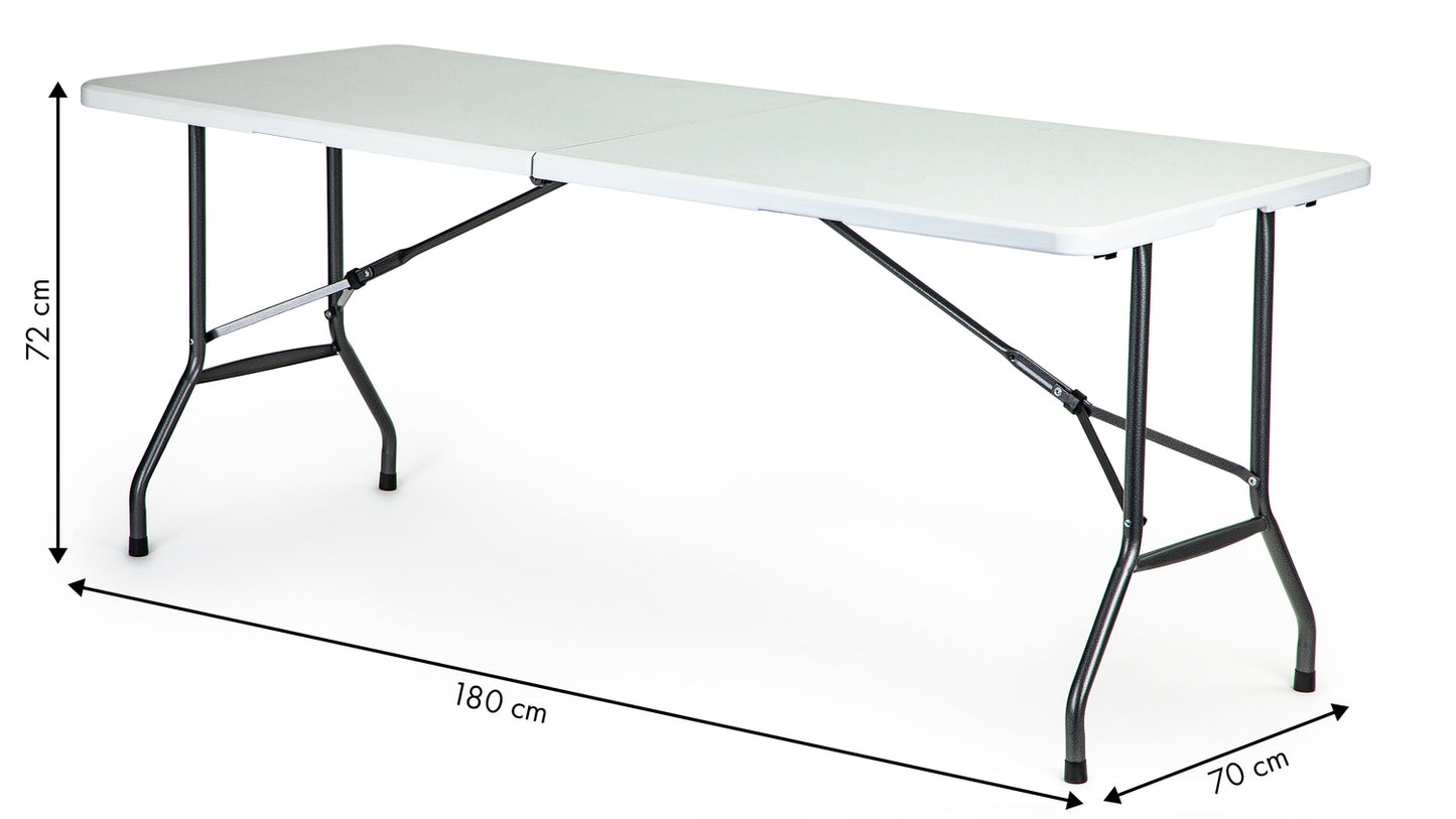 Garden banquet catering table, foldable 180