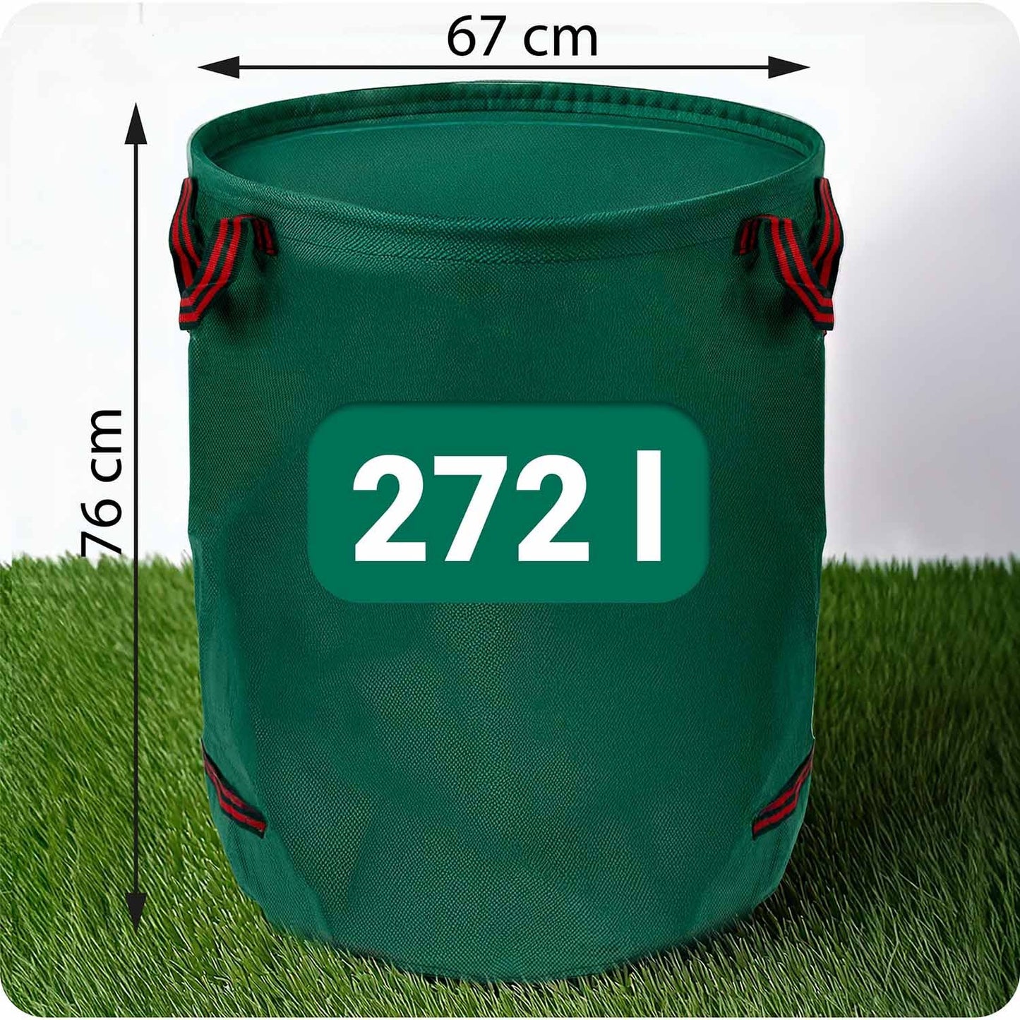 Garden basket for leaves 272 l Plonos PL-524 green