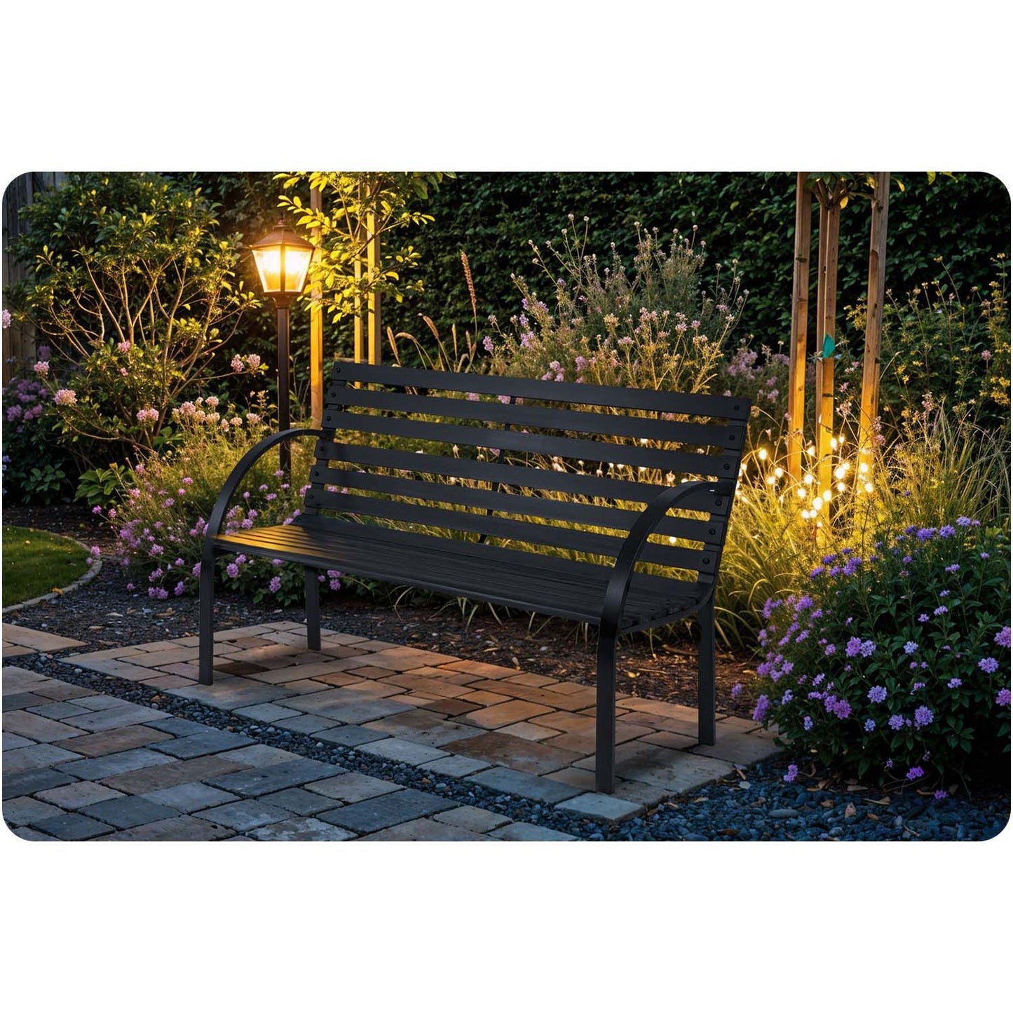 Garden bench with backrest 117.5 x 83 x 57 cm Sofotel Luca