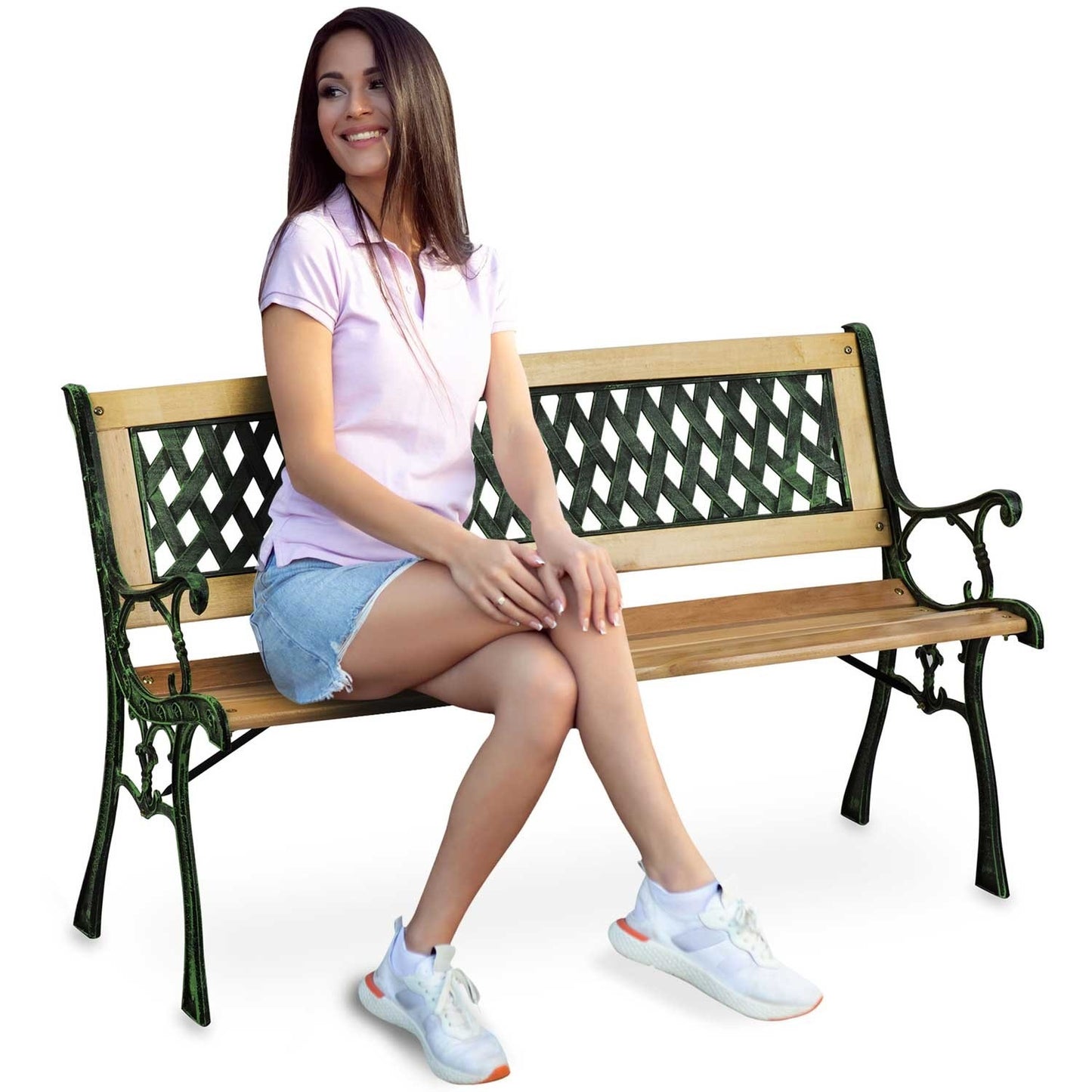 Garden bench with backrest 124 x 74 x 43 cm Sofotel Fusio