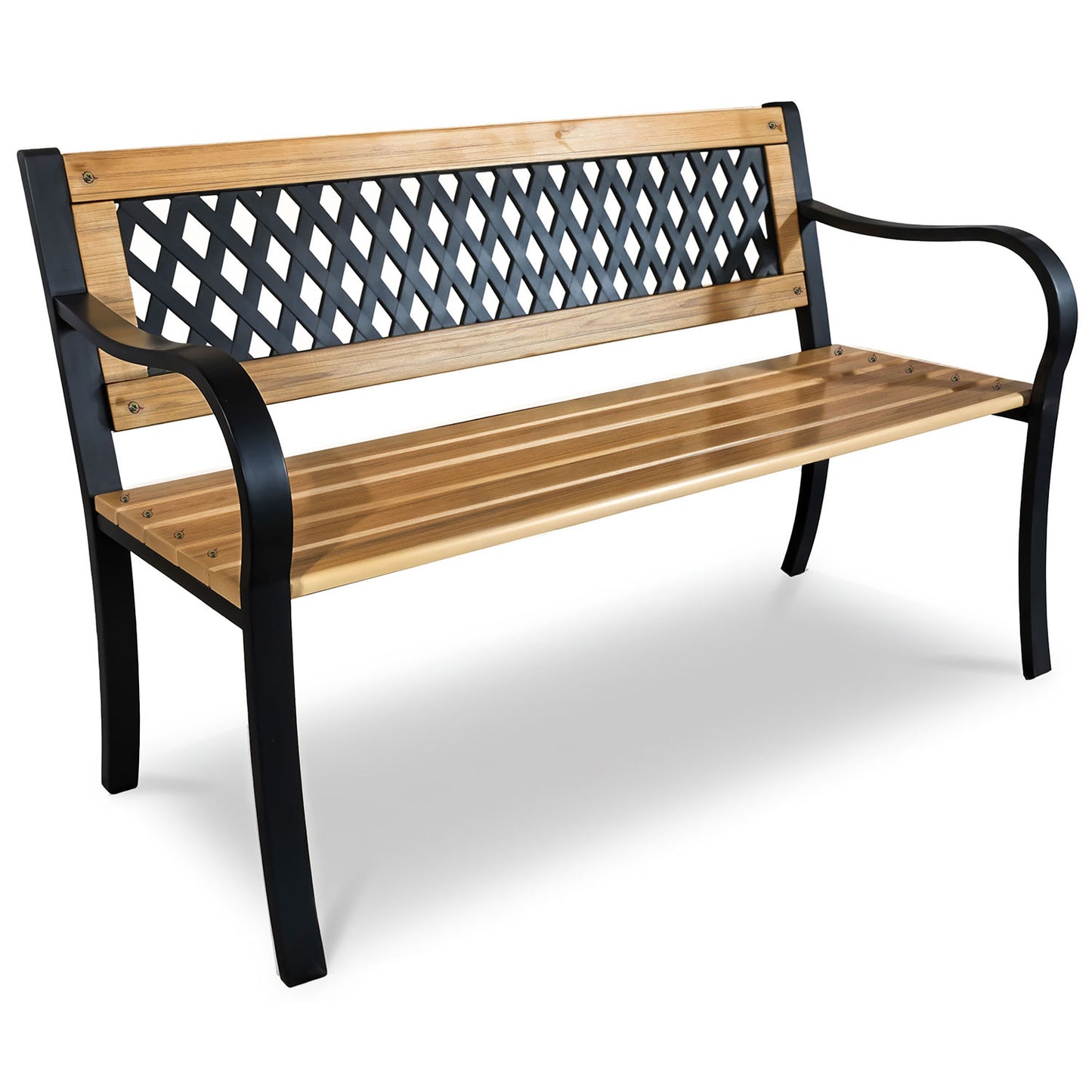 Garden bench with backrest 125 x 77 x 49 cm Sofa Elion