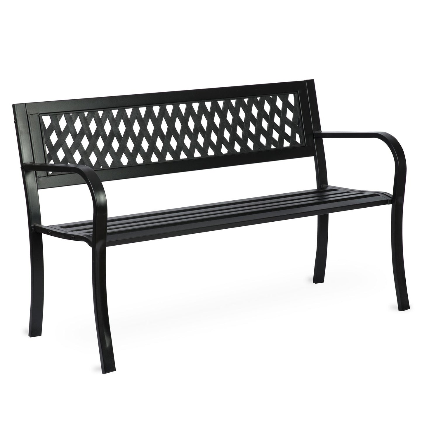 Garden bench with backrest 125 x 77 x 49 cm - Sofotel Clover