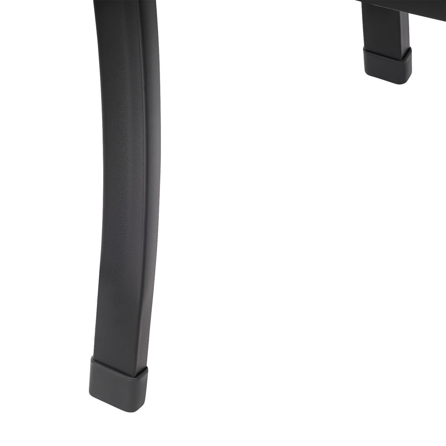 Garden bench with backrest, park bench for terrace and balcony, metal construction