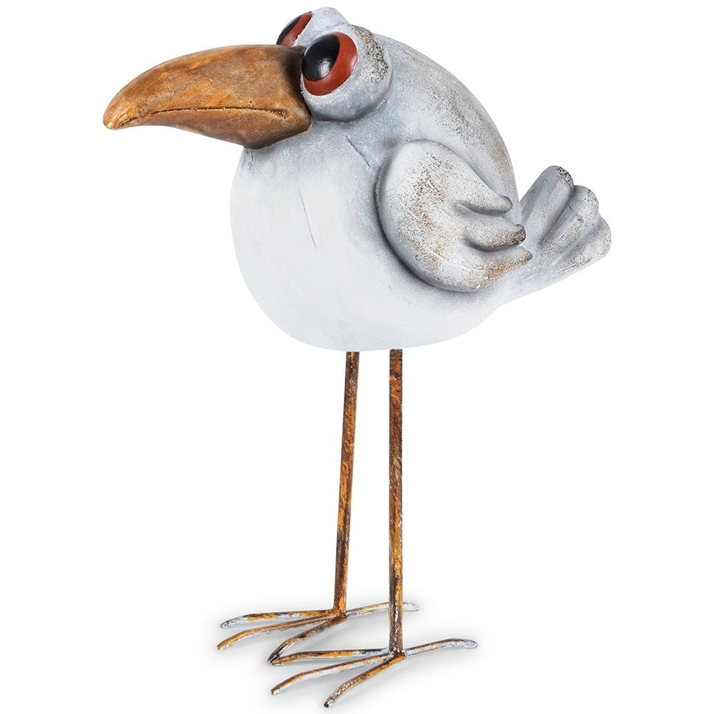 Garden bird in cement - 47 cm high