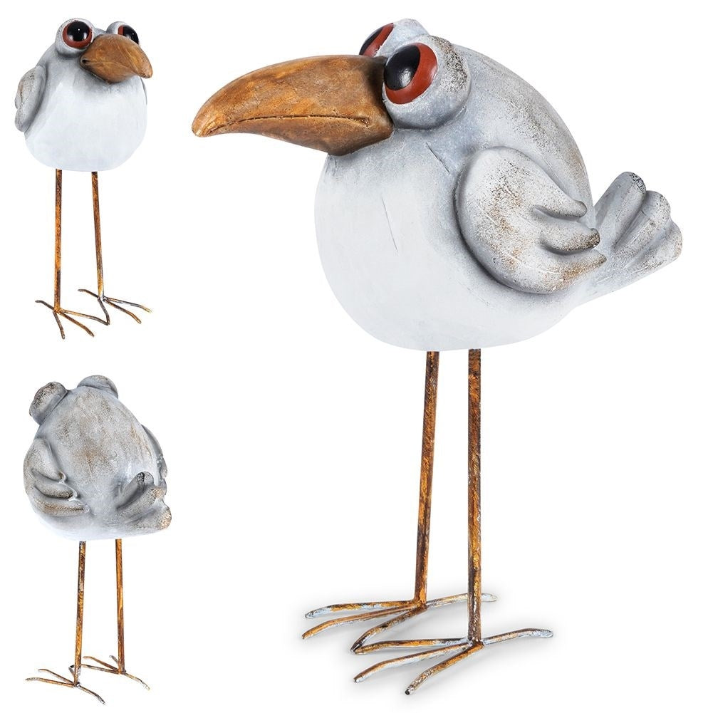 Garden bird in cement - 47 cm high