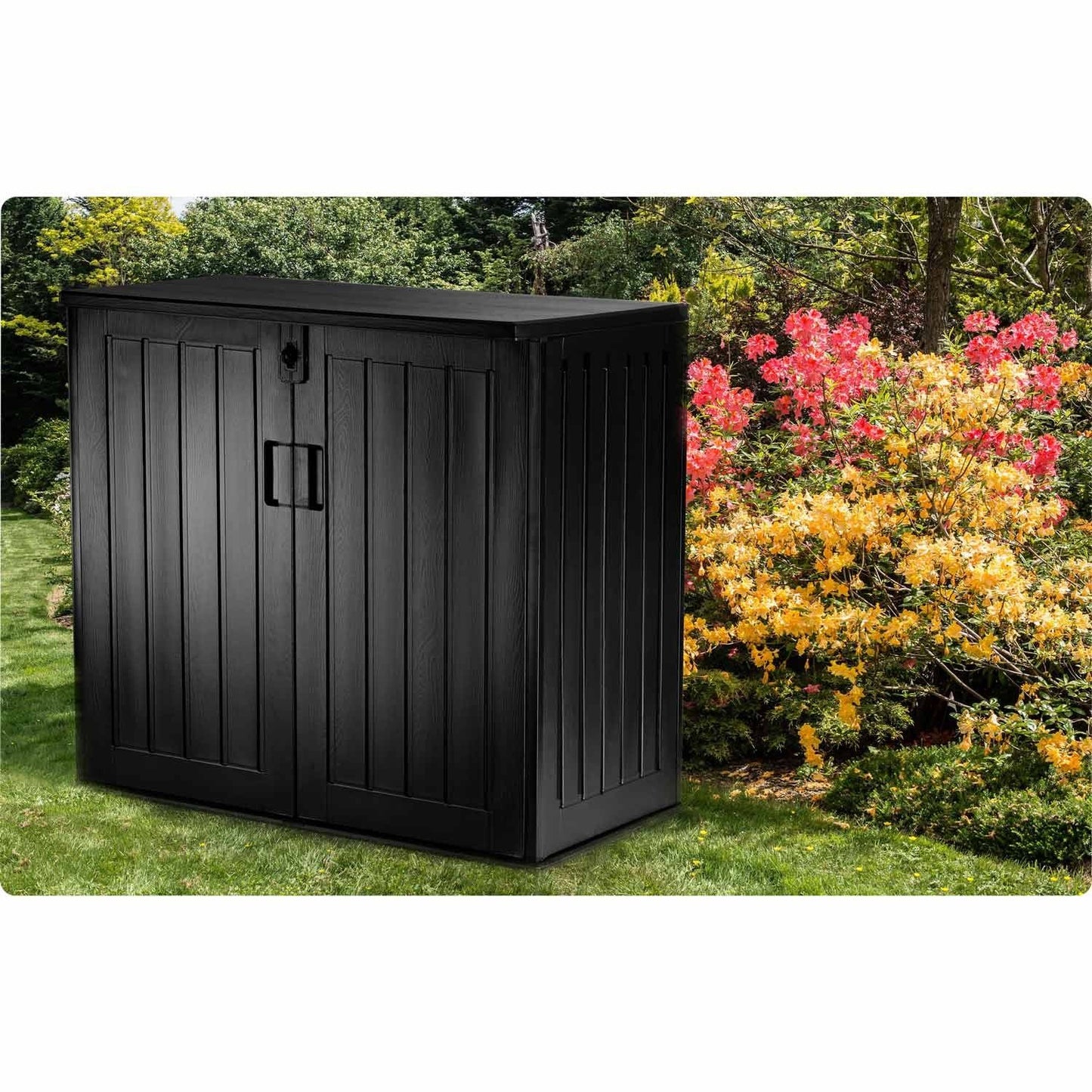 Garden box 116 x 112.5 x 71 cm 775 liters black