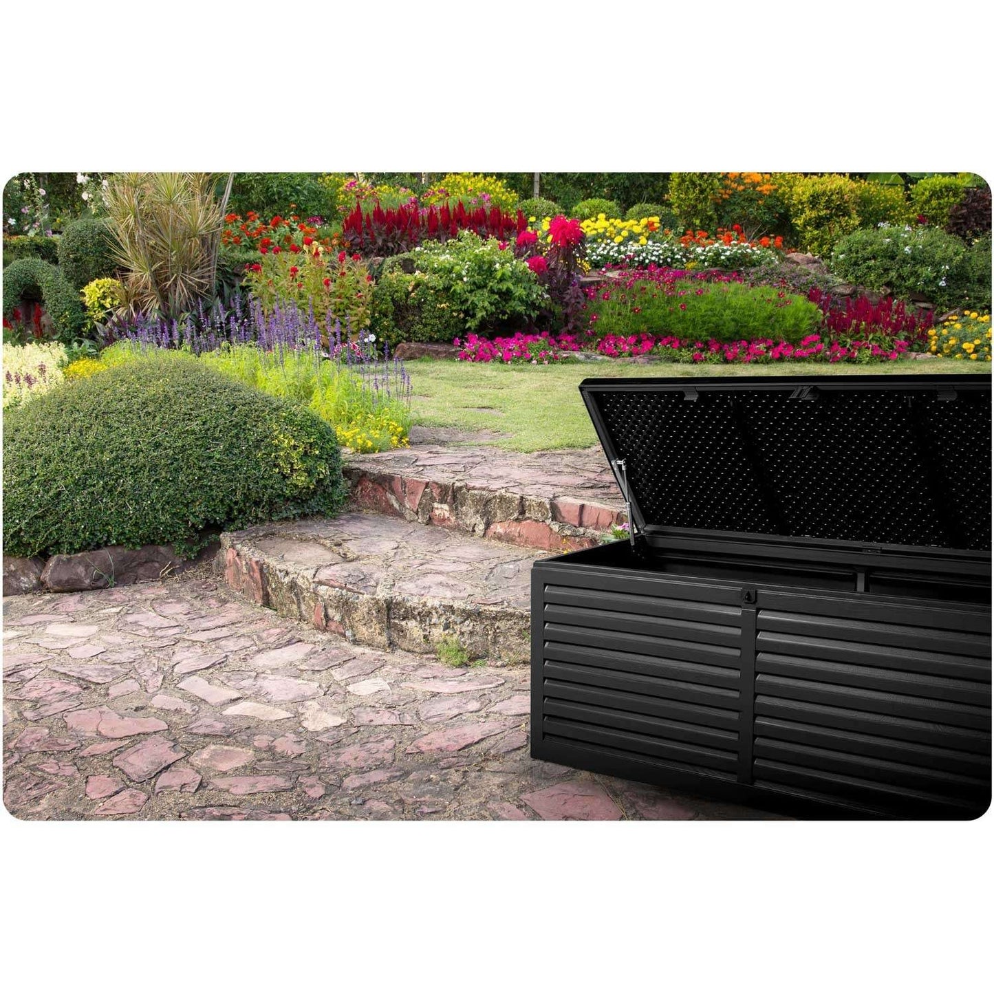 Garden box 143.5 x 57 x 53.5 cm 390 liters black