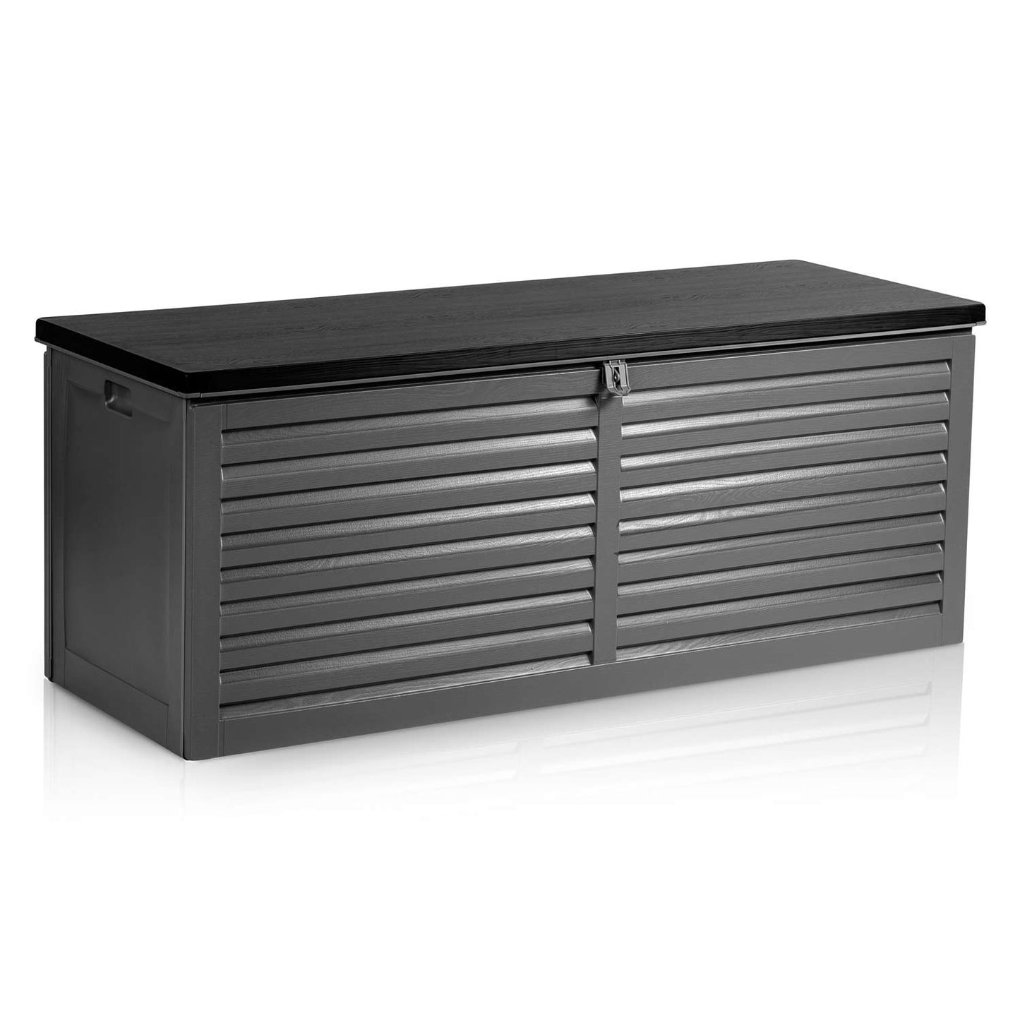 Garden box 143 x 57 x 53.5 cm, 390 litres, black-grey