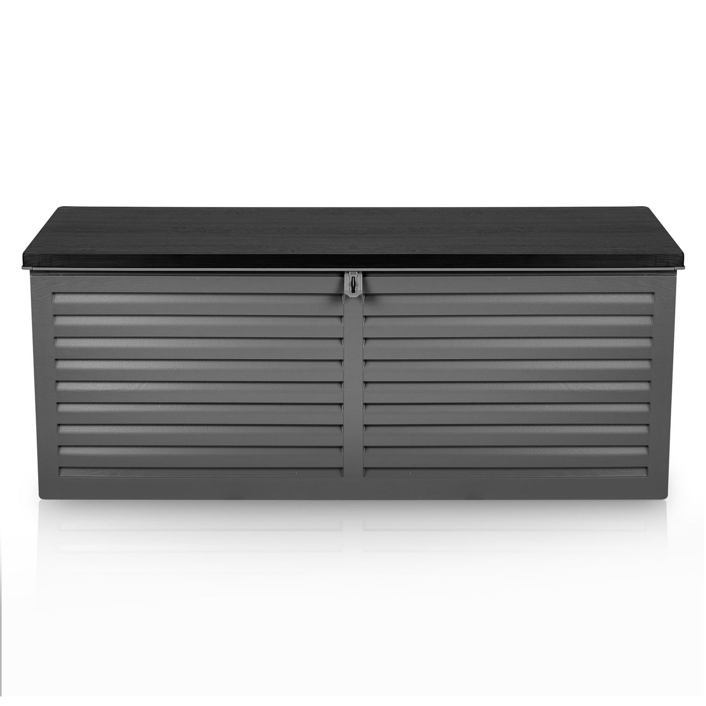 Garden box 143 x 57 x 53.5 cm, 390 litres, black-grey
