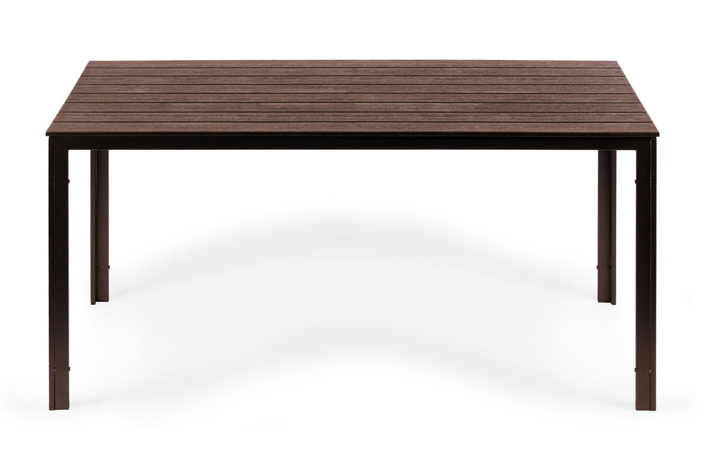 Garden catering table 156 x 78cm Brown