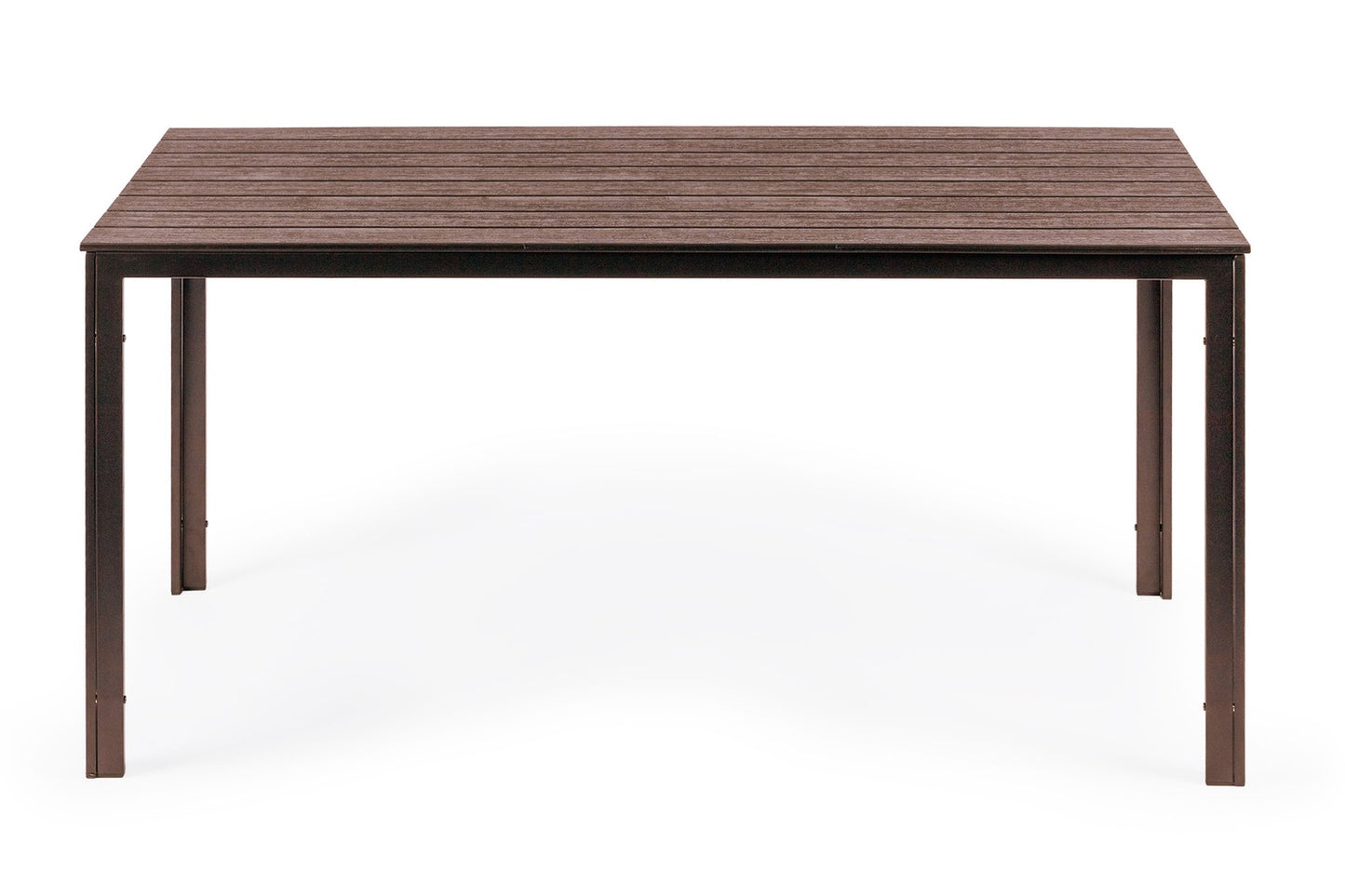 Garden catering table 156 x 78cm Brown