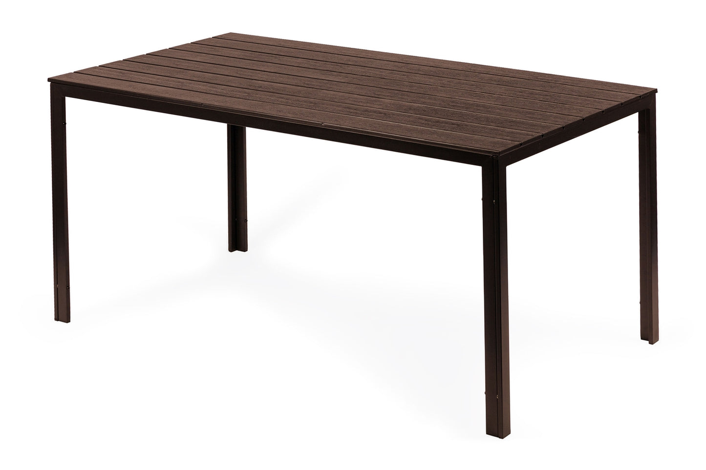 Garden catering table 156 x 78cm Brown