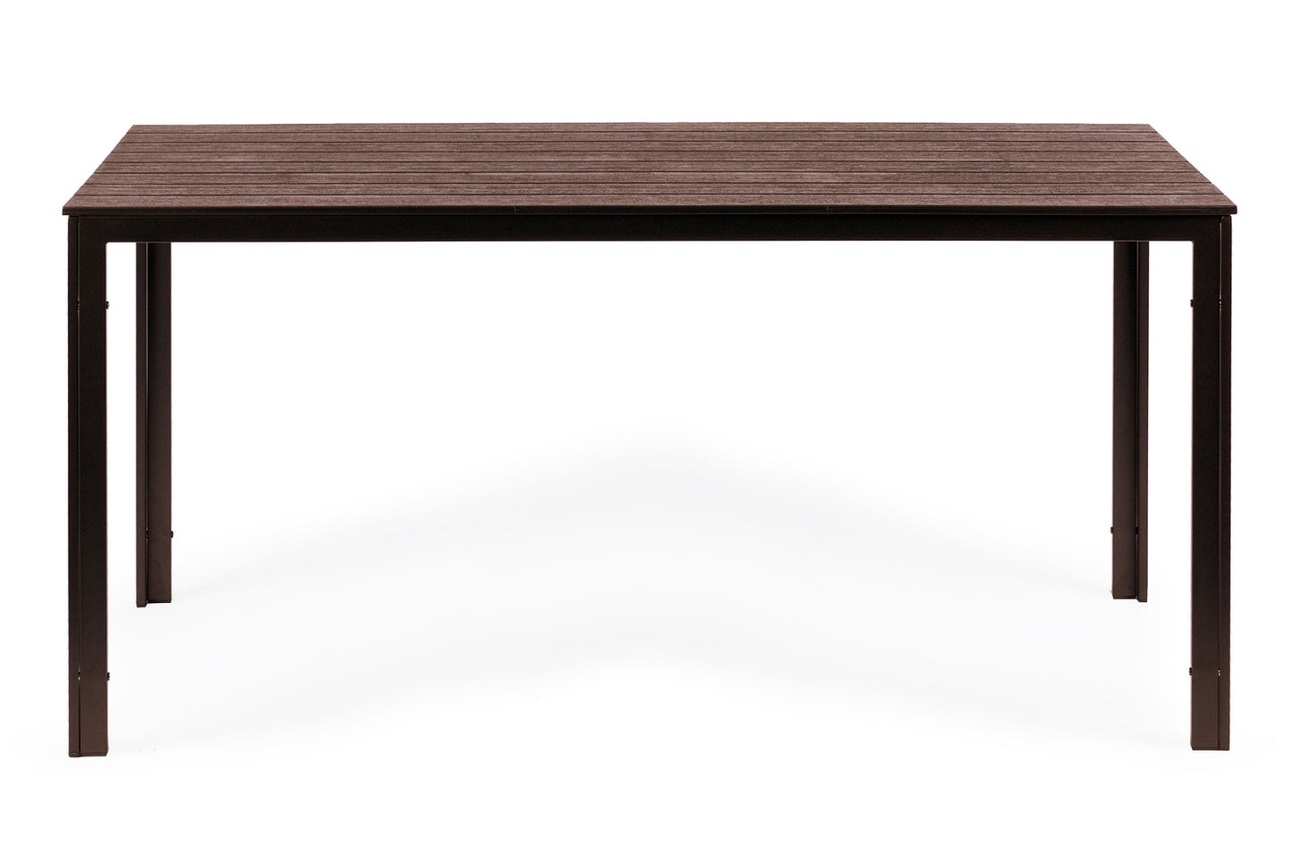 Garden catering table 156 x 78cm Brown