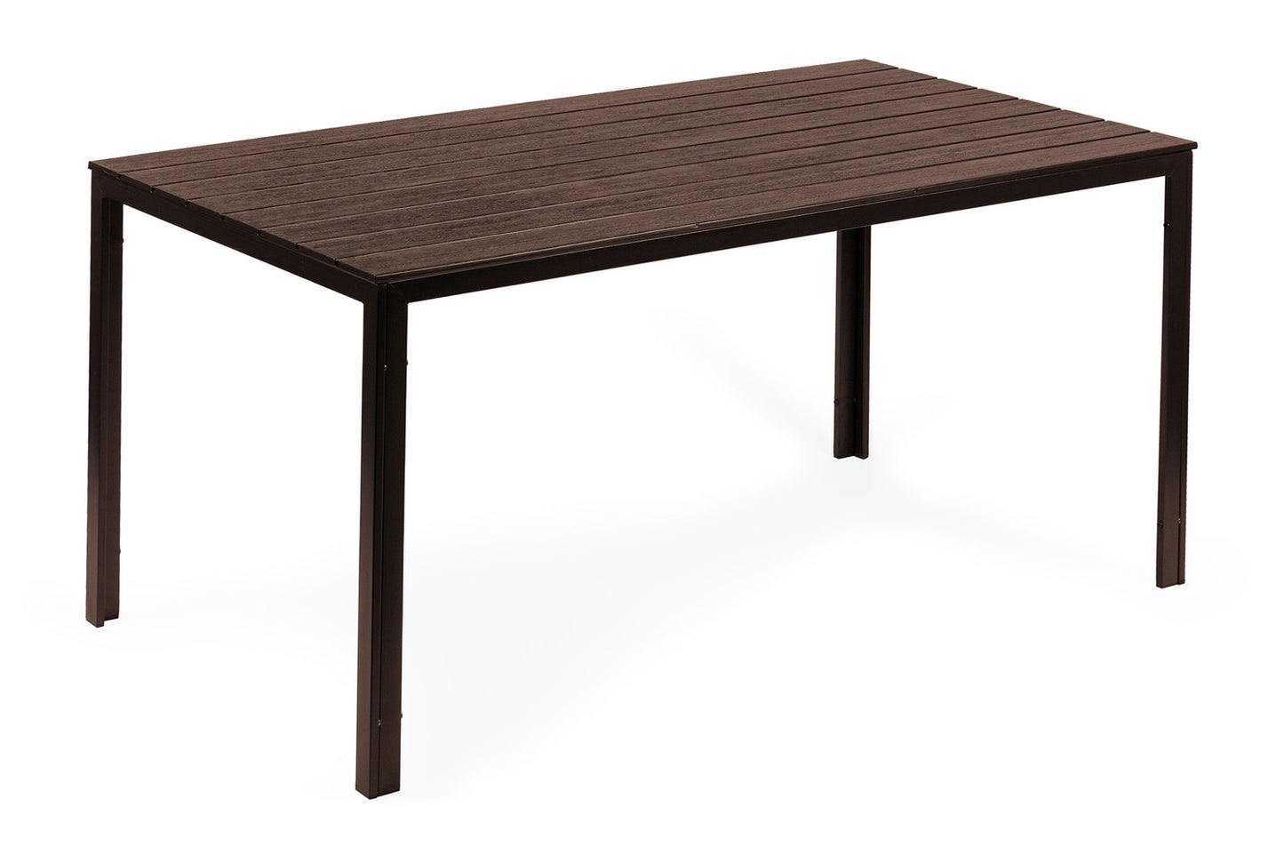 Garden catering table 156 x 78cm Brown