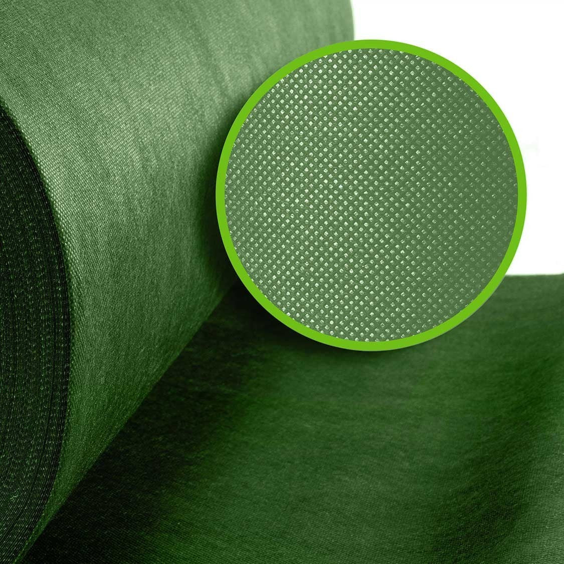 Garden cloth 1.6 m x 100 m + 100 sticks Plonos - green