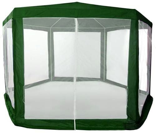 Garden commercial pavilion tent, 2x2x2 m, with mosquito net, green, MultiGarden