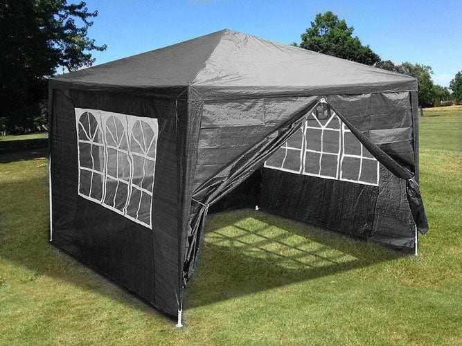 Garden commercial pavilion tent, 3x3 m, 4 walls, gray, MultiGarden