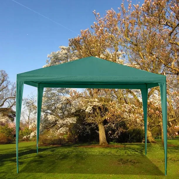 Garden commercial pavilion tent, 3x3 m, 4 walls, green, MultiGarden