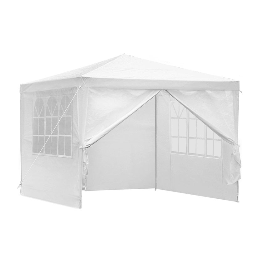 Garden commercial pavilion tent, 3x3 m, 4 walls, white, MultiGarden