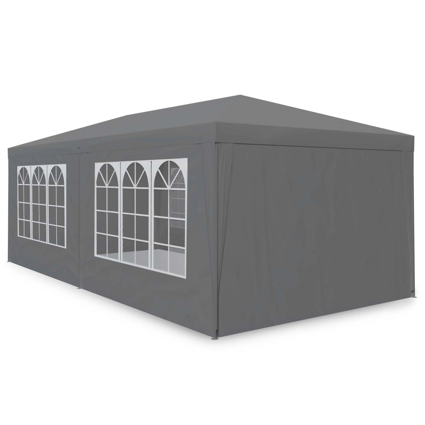 Garden commercial pavilion tent, 3x6 m, 6 walls, gray, MultiGarden