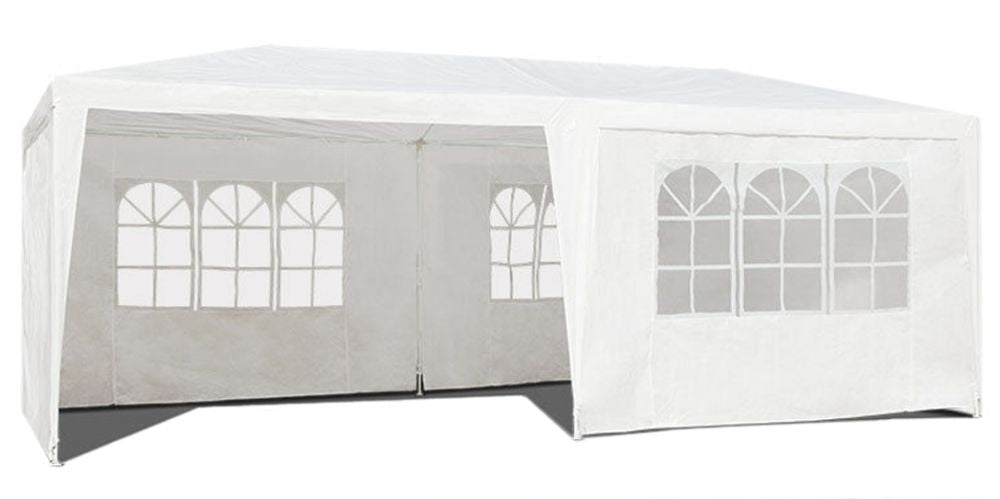 Garden commercial pavilion tent, 3x6 m, 6 walls, white, MultiGarden