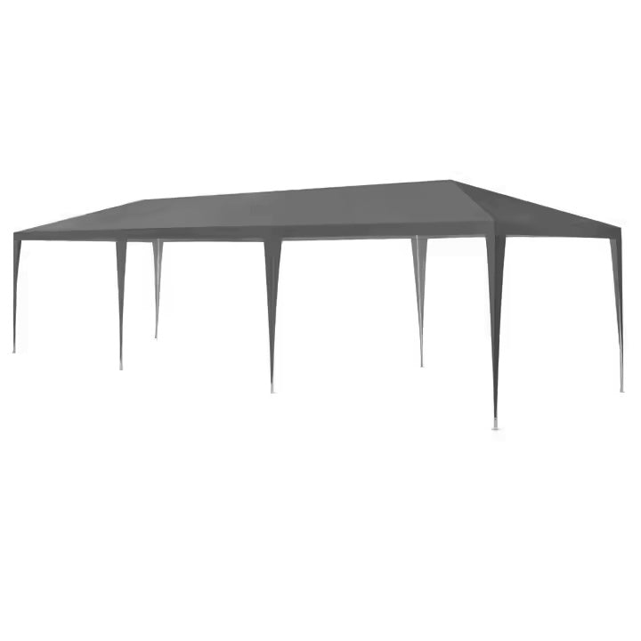 Garden commercial pavilion tent, 3x9 m, 8 walls, gray, MultiGarden