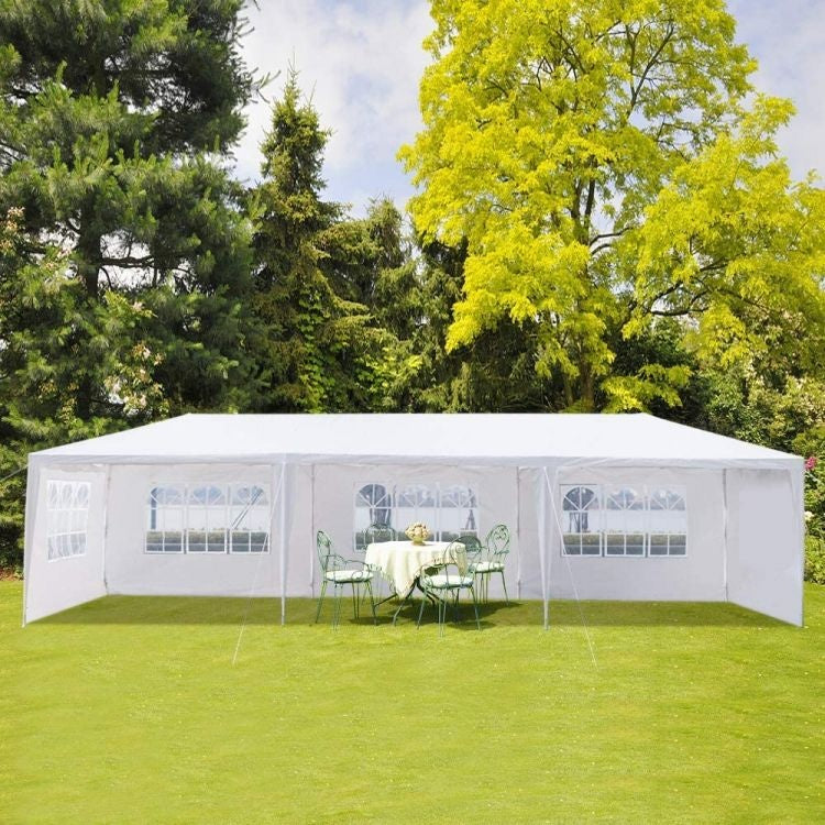 Garden commercial pavilion tent, 3x9 m, 8 walls, white, MultiGarden
