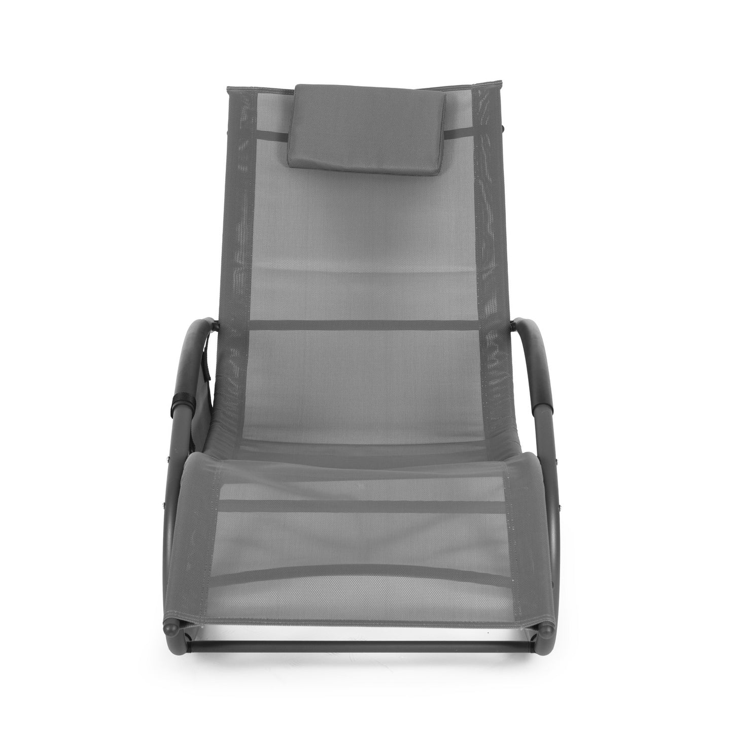 Garden deckchair, daybed, rocking chair, organizer, gray