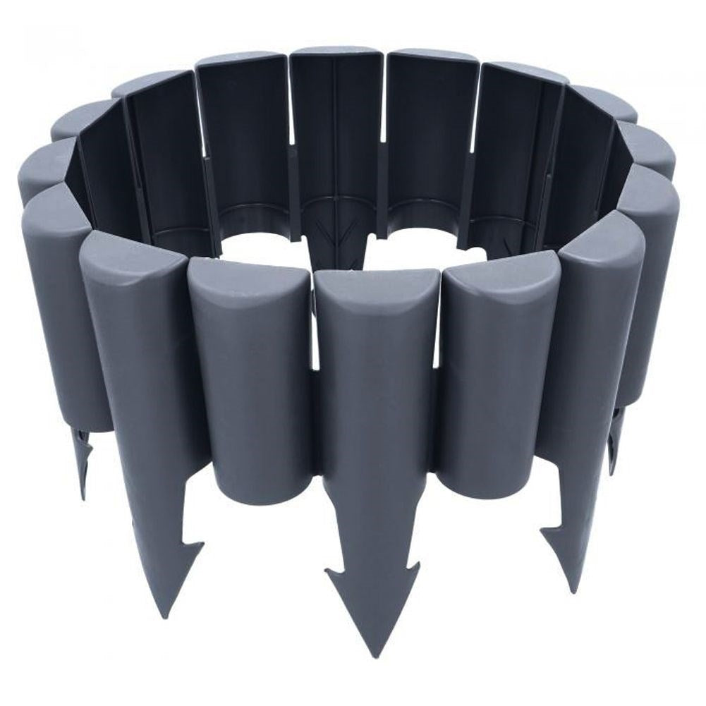 Garden edging 10-pack 250 cm in durable graphite color