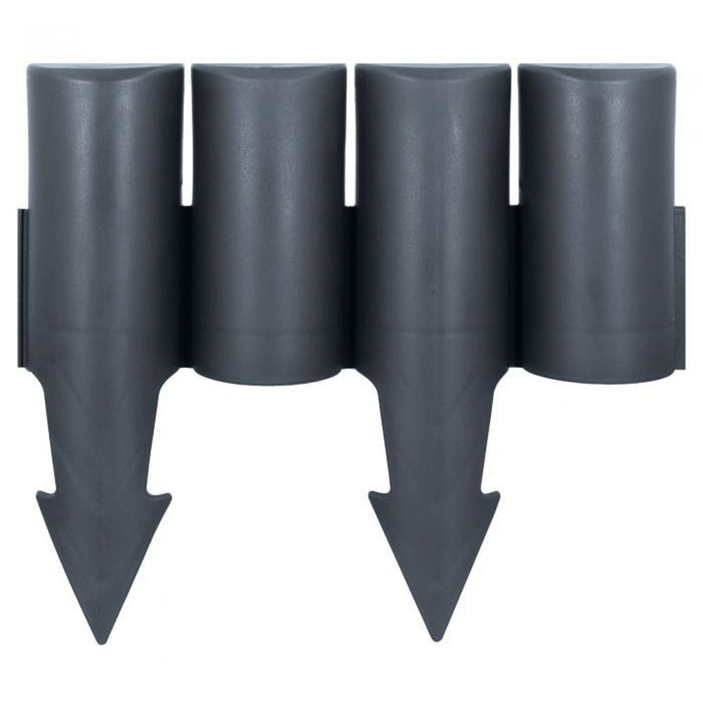 Garden edging 10-pack 250 cm in durable graphite color