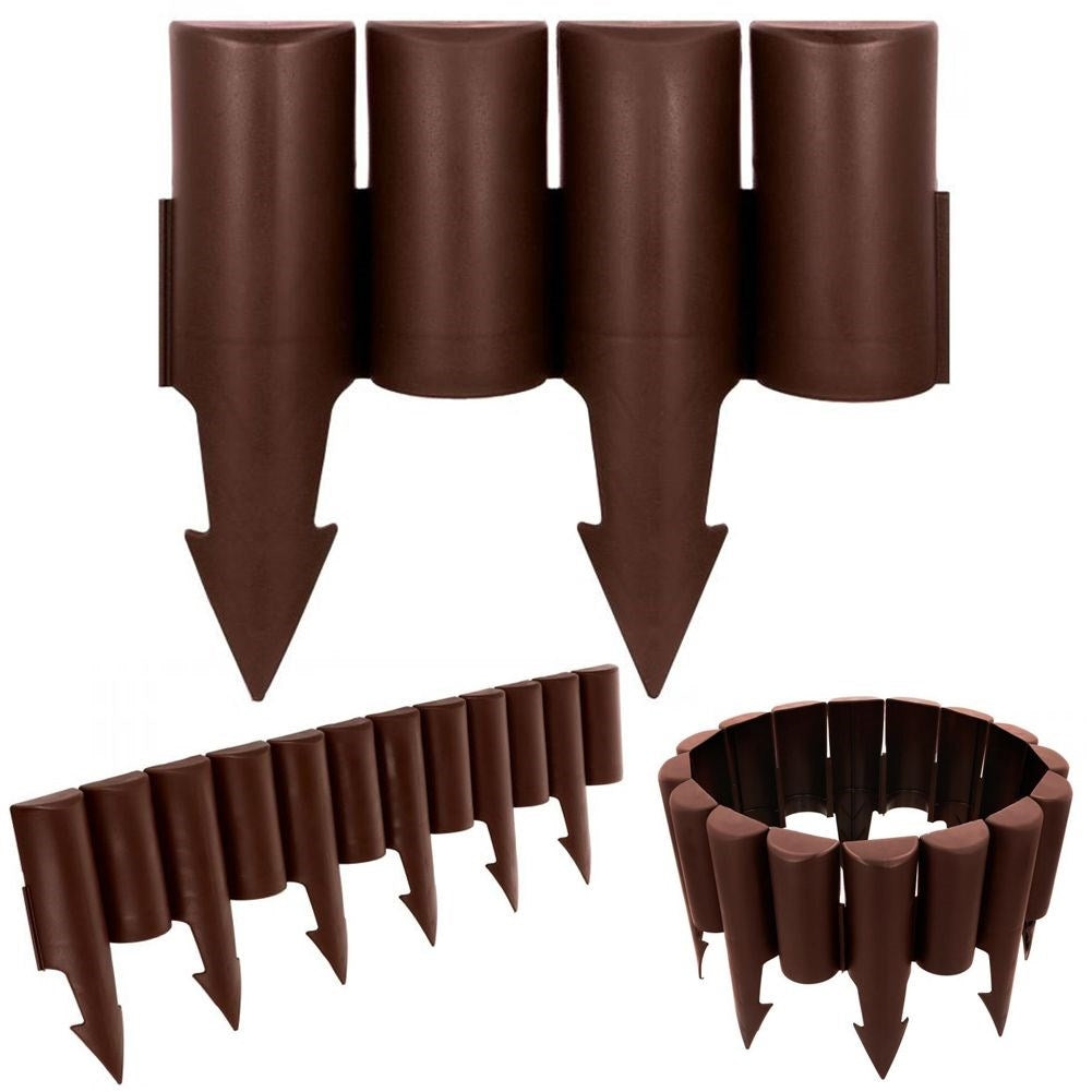 Garden edging 25 cm - Durable and brown for flower beds