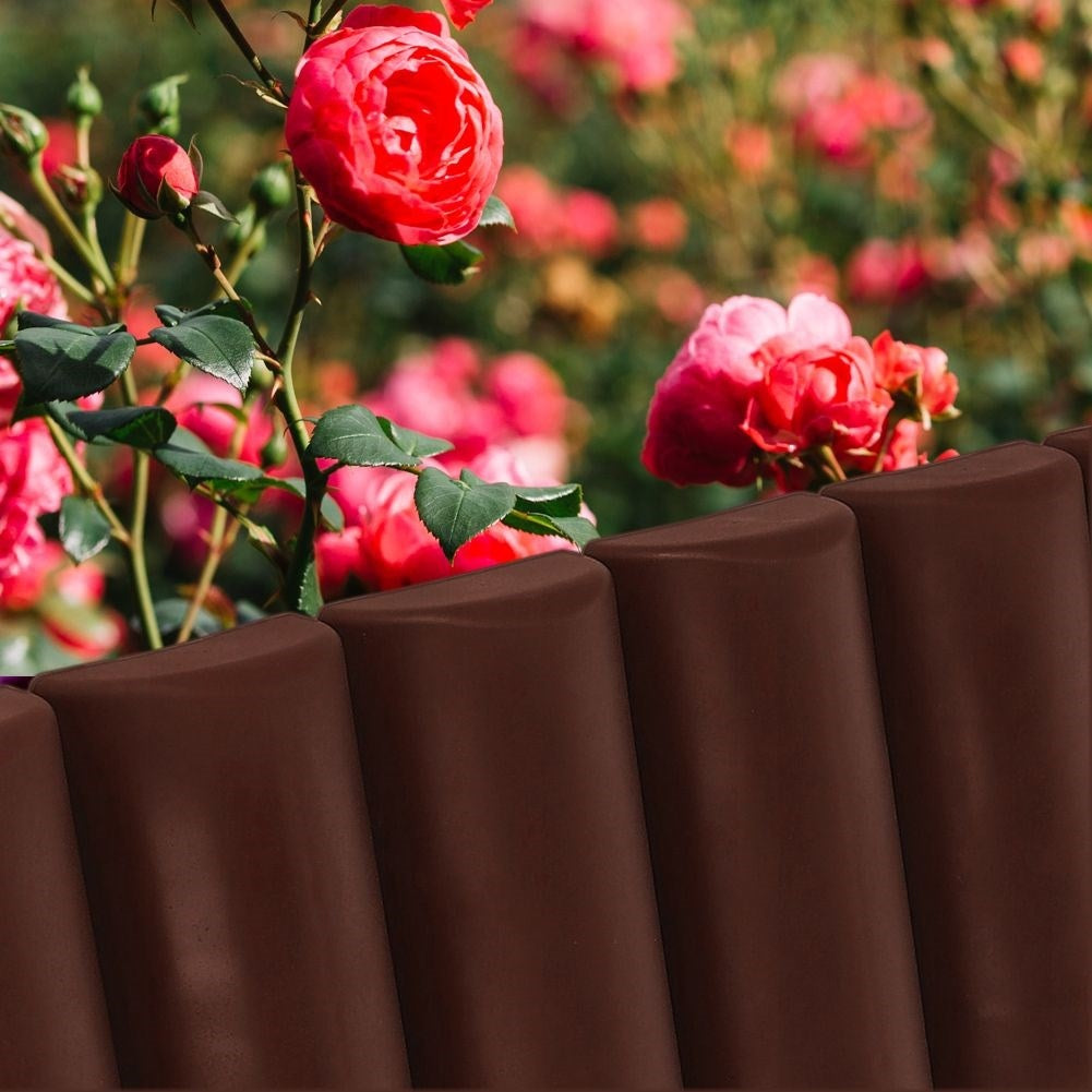 Garden edging 25 cm - Durable and brown for flower beds